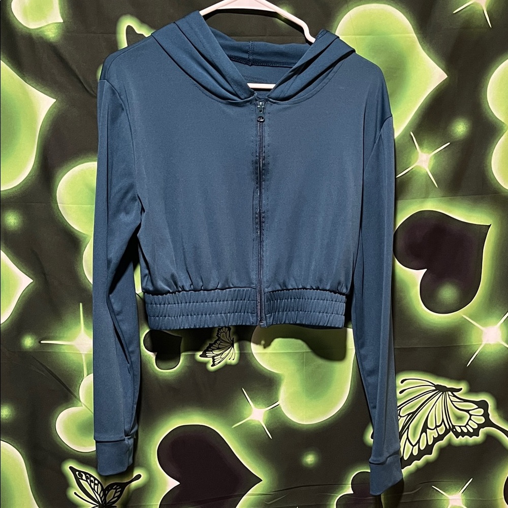 Women's Blue Hooded Jacket